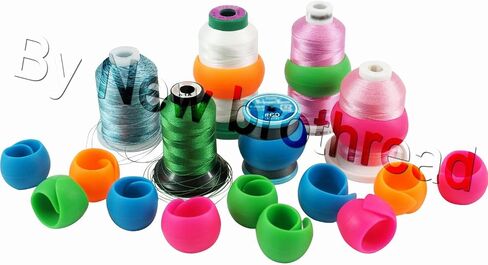 New brothread 20pcs Thread Spool Savers - Prevent Thread Tails from Unwinding - No Loose Ends for Sewing and Embroidery Machine Thread Spools in Kuwait