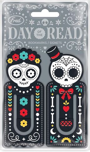 حقيقية Fred Day of the Read Pondmarks ، مجموعة من 2 ، يوم من Calaveras الميت ، الملون ، 1.6 "× 3.9" ، فولاذ محفور ومغطى بالألوان in Kuwait