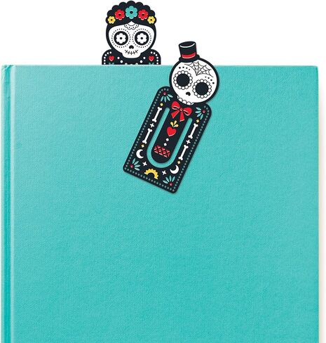 حقيقية Fred Day of the Read Pondmarks ، مجموعة من 2 ، يوم من Calaveras الميت ، الملون ، 1.6 "× 3.9" ، فولاذ محفور ومغطى بالألوان in Kuwait