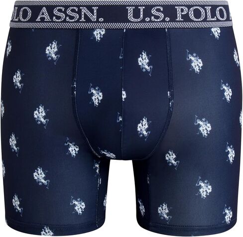 U.S. Polo Assn. Men's Underwear - Performance Stretch Boxer Briefs with Comfort Pouch (8 Pack) in Saudi Arabia