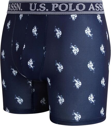 U.S. Polo Assn. Men's Underwear - Performance Stretch Boxer Briefs with Comfort Pouch (8 Pack) in Saudi Arabia