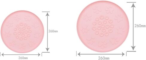 Silicone Non-Slip Mat for Pet Bowl,Basic Non-Slip Pad for Dog Bowl or Cat Bowl with Double Sided Anti-Slip Suction Cup Rotundity Bowl Pad (Gray, L-Diameter 33cm) in Kuwait