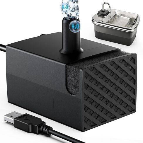 7.5L/254oz Dog Water Fountain with 4 Filters, Stainless Steel Pet Water Dispenser for Large Dogs, Large Automatic Dog Water Drinking Fountain Dog Water Bowl Dispenser, Easy to Clean, Quiet Pump in Kuwait