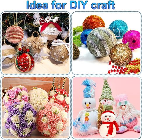Yalumo 70 Pack Foam Balls for Crafts, 5 Size Smooth Polystyrene Foam Balls 0.8 1.2 1.6 2 2.4 Inch Round White Foam Craft Balls for School Projects, Christmas Decoration, Modeling, DIY Ornaments in Saudi Arabia
