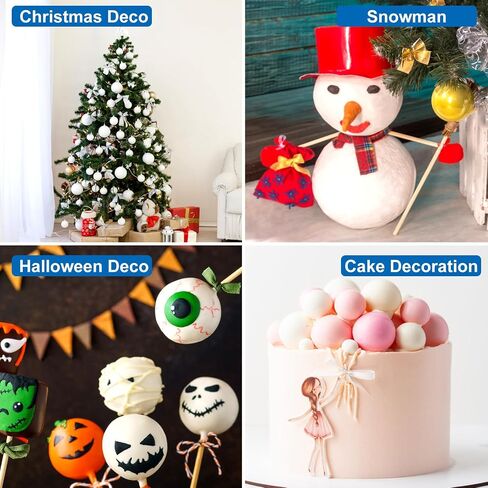 Yalumo 70 Pack Foam Balls for Crafts, 5 Size Smooth Polystyrene Foam Balls 0.8 1.2 1.6 2 2.4 Inch Round White Foam Craft Balls for School Projects, Christmas Decoration, Modeling, DIY Ornaments in Saudi Arabia