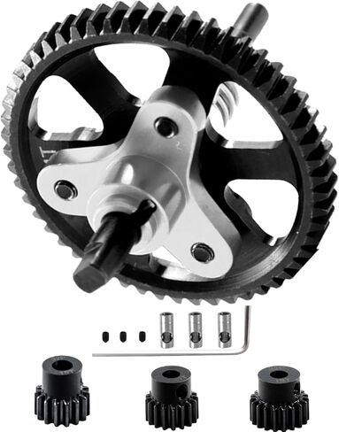 Hardened Steel Slipper Clutch Eliminator Gear Upgrades Part for 1/10 Slash 4X4/VXL Stampede 4X4/VXL Rustler 4X4/VXL,54T Spur Gear with Pinions Gears Set(15T 17T 19T),#6878,Sliver in Saudi Arabia