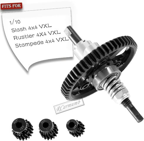 Hardened Steel Slipper Clutch Eliminator Gear Upgrades Part for 1/10 Slash 4X4/VXL Stampede 4X4/VXL Rustler 4X4/VXL,54T Spur Gear with Pinions Gears Set(15T 17T 19T),#6878,Sliver in Saudi Arabia