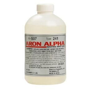 Aron Alpha Type 241 (40 cps) Regular Set Instant Adhesive 500 g (1.1 pound) Bottle