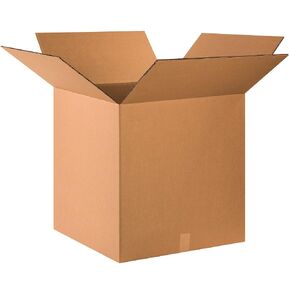 Boxes Fast 24" x 24" x 24" Double Wall Corrugated, Heavy-Duty Cardboard Boxes, BFHD2424DW, for Shipping, Packing, Moving and Storage, Kraft (Pack of 10)