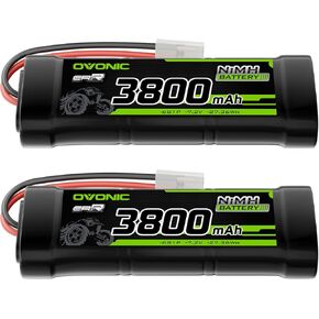 OVONIC 7.2V NiMH Battery 3800mAh 6 Cell RC Battery with TMY Connector