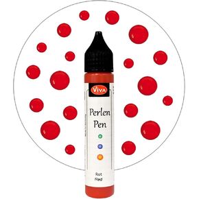 Viva Decor 25ml Pearl Pen, Red