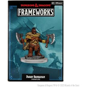 D&D Frameworks: Dwarf Barbarian Female - Unpainted and Unassembled