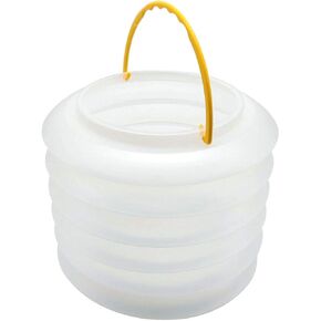 GARASANI Portable Transparent Plastic Drawing Wash Brush Water Barrel Telescopic for Acrylic Oil Watercolor Painting Bucket