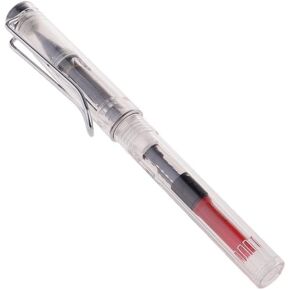 Fountain Ink Brush Pen Refillable ,Flexible Brush Tip for lettering, calligraphy, illustration, art, writing, sketching Chinese Japanese Sumi Calligraphy Painting Drawing Writing Signature - Clear
