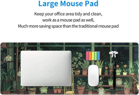 Fall Pumpkin Sunflower Mouse Pad 31.5x11.8 XL Autumn Leaf Floral Watercolor Extended Mousepad Large Keyboard Mouse Mat Desk Pad with Non-Slip Rubber Base Stitched Edges for Home Office Game in Saudi Arabia