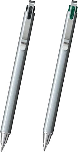 Sakura Craypas GBR354-2B Gel Ink Ballpoint Pen, Ball Sign, iD Plus, Set of 2 Colors, 0.02 inches (0.4 mm), Pure Black, Forest Black in Kuwait