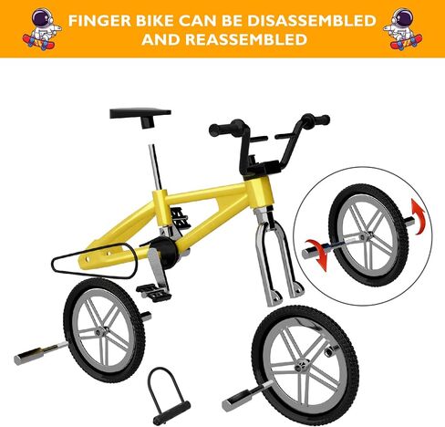 Finger Skateboard Ramp 20 PCS Set - Fingerboard Skate Park Kit, Mini Finger Toy Set with Fingerboards Bike Scooters Mini Short Finger Skateboard Ramp Decks for Kids Birthday Gift in Saudi Arabia