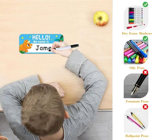 SICOHOME Hello My Name is Stickers - 36pcs 6 Designs Name Tags for Classroom Desks Student Name Plates for Classroom Self Adhesive Name Labels for Kids Kindergarten Preschool Classroom Supplies in Kuwait