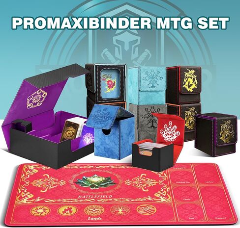 MTG Playmat with Magic roms ، 24x14in playmat for Magic the Gathering ، معارك لعبة Commander Card ، حصيرة مبارزة متينة ومقاومة للبقع للمبتدئين والمحترفين ، غير الناعم ، السطح الناعم ، الأسود in Saudi Arabia