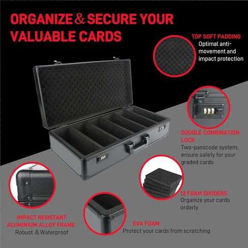 Fangool 6 Row 250+ Card Card Card PSA STARGED CARDER CARGENT CATES BOX CATES BOX PORTACH in Kuwait