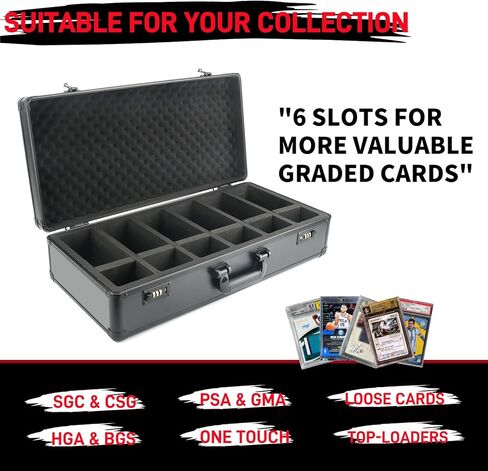 Fangool 6 Row 250+ Card Card Card PSA STARGED CARDER CARGENT CATES BOX CATES BOX PORTACH in Kuwait
