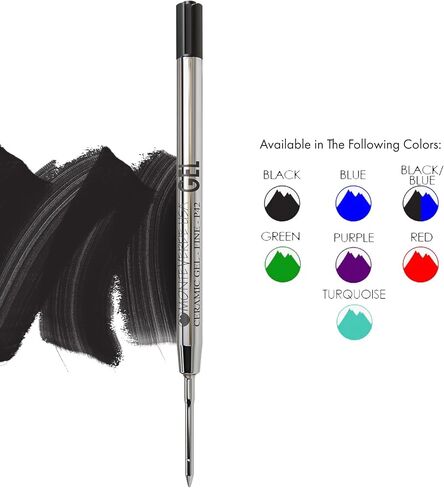 Monteverde Capless Gel Ballpoint Refill to Fit Parker Ballpoint Pens, Fine Point, Black, 2 per Pack (P422BK) in Kuwait