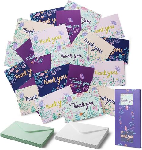 Mr. Pen- Thank You Cards, 20 Pack, Thank You Cards with Envelopes, Blank Thank You Cards, Assorted Cards, Thank You Notes Cards, Thank You Cards Pack, Thank You Card, Thank You Note Blank Inside in Kuwait
