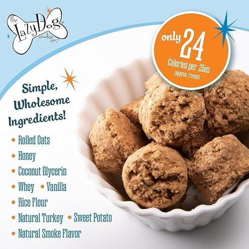 Lazy Dog Cookie Co. Sketover Turkey Sandwich و Turkey & Sweet Potato Soft Conger Dog - خالية من القمح وخالية من الصويا - إصدار محدود - مصنوع في الولايات المتحدة الأمريكية - 5 أوقية in Kuwait