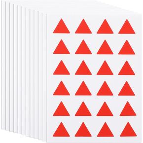 Ciieeo 12 Sheets Map Marker Color Stickers Small Dot Stickers Adhesive Stickers Label Stickers for Plan Students Reward Stickers Triangle Label Stickers Stickers Label Patch