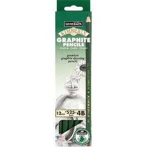 General's Kimberly Graphite Drawing Pencils, 4B Hardness, Pack of 12