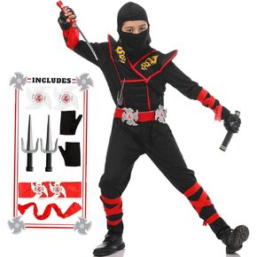 Kids Ninja Costumes Boy Ninja Costume Set Kids Halloween Ninja Costumes Ninja Halloween Cosplay Dress up for Kids