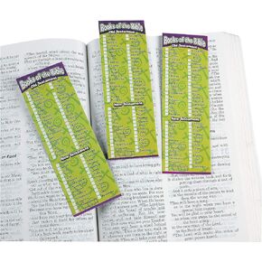 Fun Express - Books of The Bible Bookmarks - Stationery - Bookmarks - Bookmarks - 24 Pieces