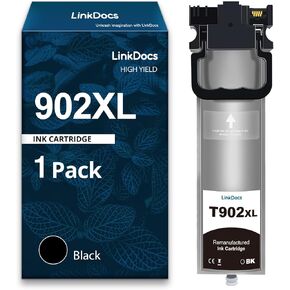Remanufactured T902XL Black Ink Pack with Latest Chips Replacement for Epson 902XL T902XL BK Work with Epson Workforce Pro WF-C5210, WF-C5290, WF-C5710, WF-C5790 Printers