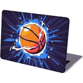 Compatible with MacBook MacBook Air 13 inch, Hard Protective Shell with Keyboard Cover ( A1369 A1466, 2010-2017 Release) - Paint Splash Basketball-02