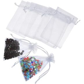 أكياس الرباط AB Max Organza - حفلات الزفاف حقائب الهدايا حقائب جودي أكياس مجوهرات 5 × 7 بوصة