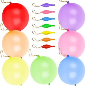 Lovestown 30pcs Punch Balloons for Kids ، 18 بوصة للبالونات الثقيلة التي لا يمكن أن تعرّفها مع مقبض شريط مطاطي سميك لحفلات عيد الميلاد.
