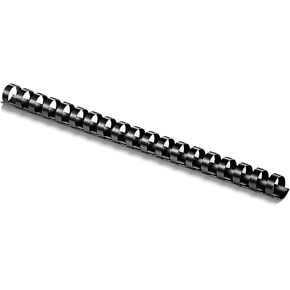 Staples 5/8" Plastic Binding Spine Comb, 120 Sheet Capacity, Black, Pack of 25 Combs