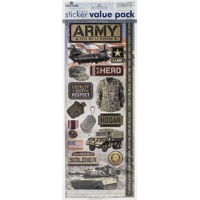 Paper House Productions Cardstock Sticker Army Army ، الولايات المتحدة: مقاس واحد in Kuwait
