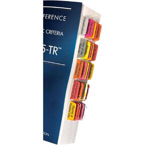 Book Tabs for Desk Reference to The Diagnostic Criteria from DSM-5-TR. Laminated, Color-Coded, and Removable with Alignment Card for Easy Installation (Book not Included)