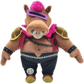 Mattel Ninja Turtles: Mutant Mayhem Plush Toy, 8 Inch Soft Doll of TMNT Movie Character (Bebop)