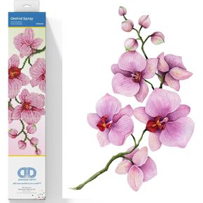 DIAMOND DOTZ Orchid Spray Diamond Painting Kits for Adults - Diamond Art Kits a Relaxing Creative Craft Kit with Dotz Gems 11x15