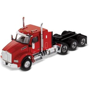 Diecast Masters Kenworth T880 SBFA Tractor Truck, Tridem Tractor with 40" Sleeper - Speed Orange | Real Truck Specifications | 1:50 Scale Model Semi Trucks | Diecast Model 71057