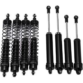RC Aluminum Alloy Front Rear Shock Absorber Set for TRAXXAS UDR 1/7 RC Car(black)