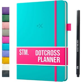 Daily Planner 2025 (Undated) | A5 Dotcross | Your All in One Day Organizer, At A Glance Weekly Agenda, Yearly Calendar Book | Planners for Personal, Professional, Academic & Work Goals and Schedule