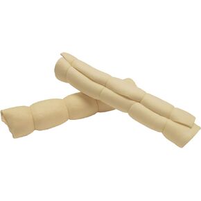 Redbarn All-Natural Beef Cheek Rolls for Dogs, These Grain-Free Cow Cheeks are Naturally Rich in Collagen, Available in Chicken & Carrot Glaze or Uncoated. (Original, Large (Pack of 1))