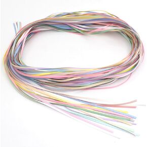 1/16 Inch (2mm) Ribbon 45 Yards 15Colors Double Faced Polyester Satin Ribbon DIY Ornament Material Festival Satin Ribbons Gift Wrapping Decoration (2mm 1/16inch)