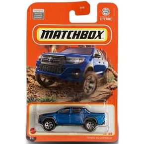 Matchbox Toyota Hilux Pickup, Blue, 35/100