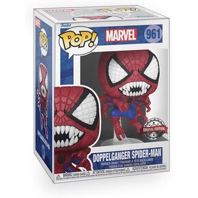 Marvel - Doppelganger Spider Man Special Edition Exclusive Vinyl Figure Collectibles Bundle with Compatible Funko Pop Box Protector