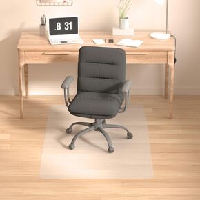 POE Chair Mat for Hard Floors – Durable and Flexible Floor Protector, Non-Slip, Smooth Rolling Surface, Office Chair Mat for Home & Workspace, Transparent (36"x48"x0.06")