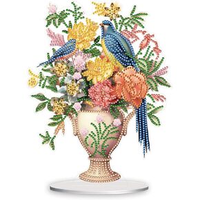 ARTopet DIY Diamond Desktop Ornament Special Shaped Crystal Diamond Art Painting Tabletop Ornaments Single Sided Diamond Ornament for Adult Beginner Home Office Decor Crafts Gift-09